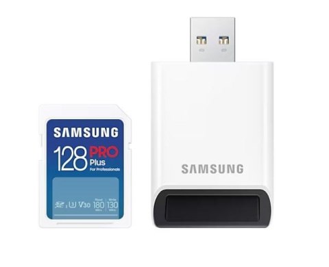 Karta pamięci SD PRO Plus MB-SD128SB/WW 128GB + czytnik Karta pamięci SD PRO Plus MB-SD128SB/WW 128GB + czytnik
