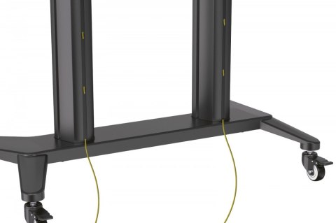 Stojak mobilny pojedynczy z półką i uchwytem na kamerę, 1xLCD max. 120" max. 140kg, VESA max. 1000x600 Stojak mobilny pojedynczy z półką i uchwytem na kamerę, 1xLCD max. 120" max. 140kg, VESA max. 1000x600