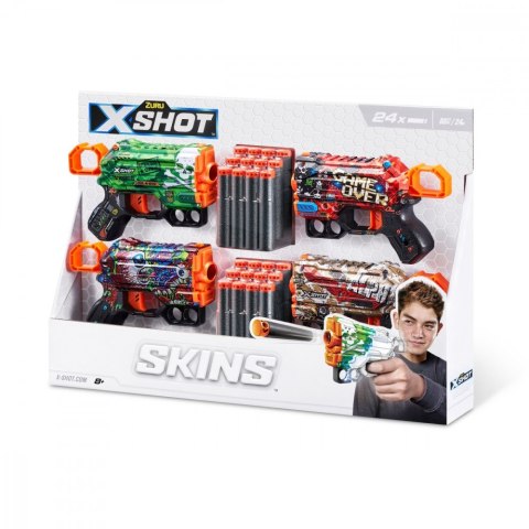 Zestaw wyrzutni Skins Menace 24 strzałki Zestaw wyrzutni Skins Menace 24 strzałki