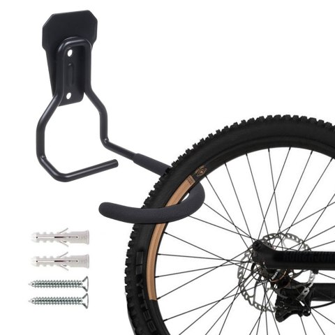 Rowerowy uchwyt ścienny pionowy stal max. obciążenie 20kg MC-433 Rowerowy uchwyt ścienny pionowy stal max. obciążenie 20kg MC-433