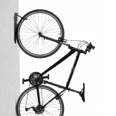 Rowerowy uchwyt ścienny pionowy stal max. obciążenie 30kg Maclean MC-432 Rowerowy uchwyt ścienny pionowy stal max. obciążenie 30kg Maclean MC-432