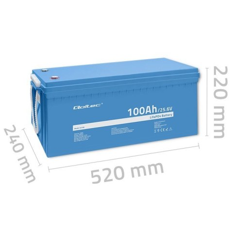 Akumulator LiFePO4 Litowo-Żelazowo-Fosforanowy | 25.6V | 100Ah | 2560Wh | BMS Akumulator LiFePO4 Litowo-Żelazowo-Fosforanowy | 25.6V | 100Ah | 2560Wh | BMS