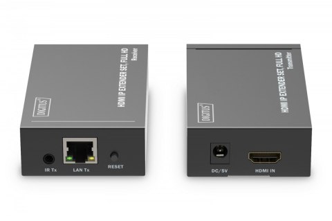 Przedłużacz/Extender HDMI 1080p 60Hz 120m po skrętce Cat.6/6A/7/8 HDCP 1.3 IR, zestaw Przedłużacz/Extender HDMI 1080p 60Hz 120m po skrętce Cat.6/6A/7/8 HDCP 1.3 IR, zestaw