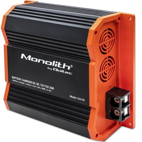 Ładowarka Monolith DC-DC do akumulatorów LiFePO4 AGM 12V-12V | 20A | 250W Ładowarka Monolith DC-DC do akumulatorów LiFePO4 AGM 12V-12V | 20A | 250W