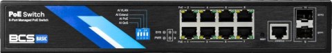 Switch PoE BCS BASIC BCS-B-SP08G-2SFP-M Switch PoE BCS BASIC BCS-B-SP08G-2SFP-M