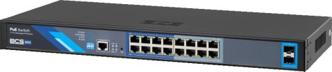 Switch PoE BCS BASIC BCS-B-SP16G-2SFP-M Switch PoE BCS BASIC BCS-B-SP16G-2SFP-M