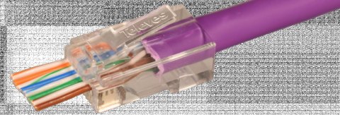 Złącze RJ45 męskie pass through UTP Kat 6 ref. 209906 Złącze RJ45 męskie pass through UTP Kat 6 ref. 209906
