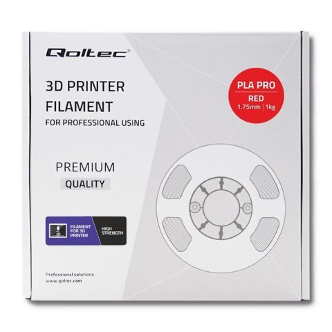 Profesjonalny filament do druku 3D | PLA PRO | 1.75mm | 1kg | Czerwony Profesjonalny filament do druku 3D | PLA PRO | 1.75mm | 1kg | Czerwony
