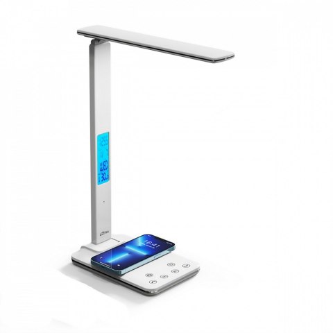 Lampka biurkowa z ładowarką indukcyjną i wyświetlaczem LED MT222 Lampka biurkowa z ładowarką indukcyjną i wyświetlaczem LED MT222