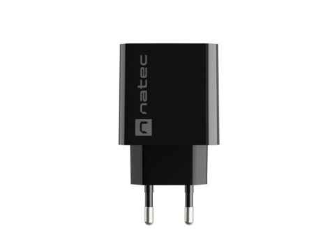 Ładowarka sieciowa Ribera 1x USB-A + 1x USB-C 20W Czarna Ładowarka sieciowa Ribera 1x USB-A + 1x USB-C 20W Czarna