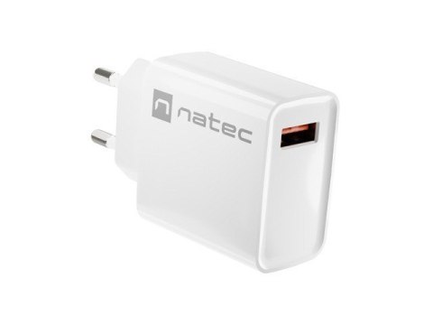 Ładowarka sieciowa Ribera 1x USB-A 18W Biała Ładowarka sieciowa Ribera 1x USB-A 18W Biała