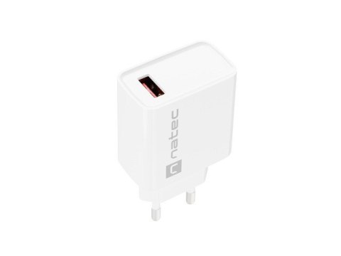 Ładowarka sieciowa Ribera 1x USB-A 18W Biała Ładowarka sieciowa Ribera 1x USB-A 18W Biała