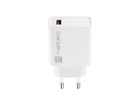 Ładowarka sieciowa Ribera 1x USB-A 18W Biała Ładowarka sieciowa Ribera 1x USB-A 18W Biała