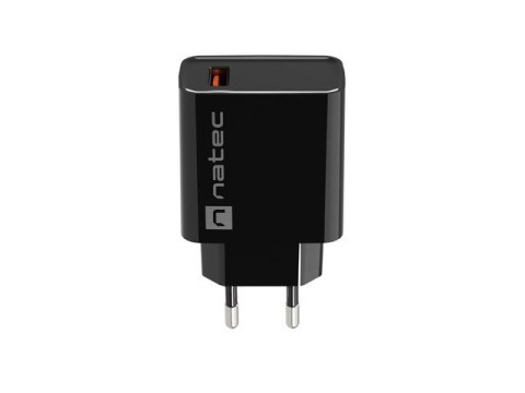 Ładowarka sieciowa Ribera 1x USB-A 18W Czarna Ładowarka sieciowa Ribera 1x USB-A 18W Czarna