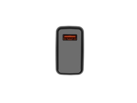 Ładowarka sieciowa Ribera 1x USB-A 18W Czarna Ładowarka sieciowa Ribera 1x USB-A 18W Czarna