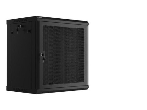 Szafa wisząca 19 cali 12U 600x450 drzwi perforowane (flat pack) czarna Szafa wisząca 19 cali 12U 600x450 drzwi perforowane (flat pack) czarna