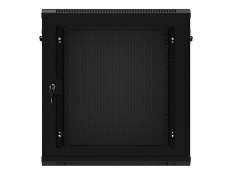 Szafa wisząca 19 cali 12U 600x450 drzwi perforowane (flat pack) czarna Szafa wisząca 19 cali 12U 600x450 drzwi perforowane (flat pack) czarna