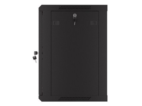Szafa wisząca 19 cali 12U 600x450 drzwi perforowane (flat pack) czarna Szafa wisząca 19 cali 12U 600x450 drzwi perforowane (flat pack) czarna