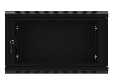 Szafa wisząca 19 cali 6U 600x450 drzwi perforowane (flat pack) czarna Szafa wisząca 19 cali 6U 600x450 drzwi perforowane (flat pack) czarna