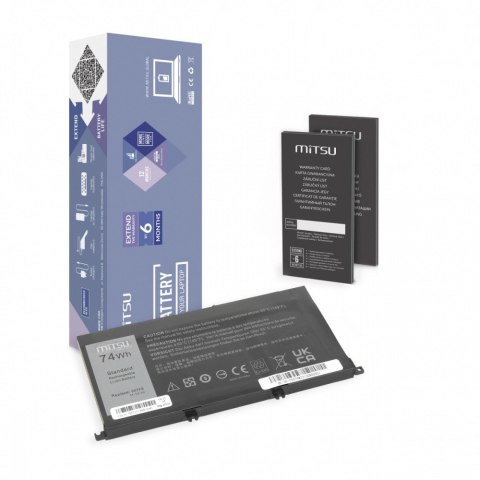Bateria Dell Inspiron 357F9 5577 7557 6600mAh Bateria Dell Inspiron 357F9 5577 7557 6600mAh