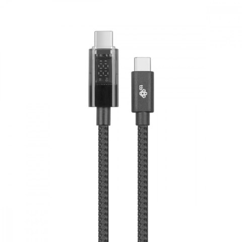 Kabel USB C - USB C 1m ze wskaźnikiem mocy ładowania LED (100 W) Kabel USB C - USB C 1m ze wskaźnikiem mocy ładowania LED (100 W)