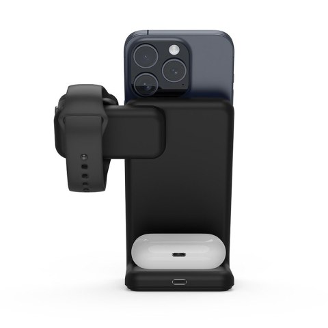 Ładowarka bezprzewodowa MagSpot Stand 3w1 z MagSafe do iPhone, Apple Watch i AirPods Ładowarka bezprzewodowa MagSpot Stand 3w1 z MagSafe do iPhone, Apple Watch i AirPods