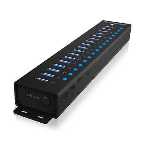 Hub IB-HUB1717 16+1 port USB HUB, 16x USB + 1x USB do ładowania, USB 3.2 Gen 1, 96 Watt zasilacz Hub IB-HUB1717 16+1 port USB HUB, 16x USB + 1x USB do ładowania, USB 3.2 Gen 1, 96 Watt zasilacz