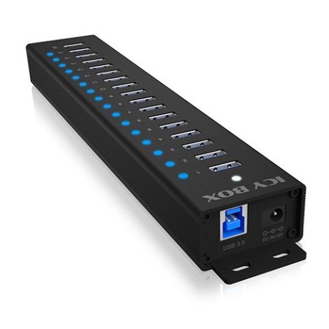 Hub IB-HUB1717 16+1 port USB HUB, 16x USB + 1x USB do ładowania, USB 3.2 Gen 1, 96 Watt zasilacz Hub IB-HUB1717 16+1 port USB HUB, 16x USB + 1x USB do ładowania, USB 3.2 Gen 1, 96 Watt zasilacz