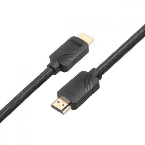 Kabel HDMI v 2.1 premium 3 m 8K Czarny Stworzony dla graczy Kabel HDMI v 2.1 premium 3 m 8K Czarny Stworzony dla graczy