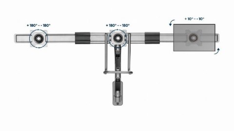 Uchwyt ścienny 3 monitory 17-27 cali 6kg Uchwyt ścienny 3 monitory 17-27 cali 6kg
