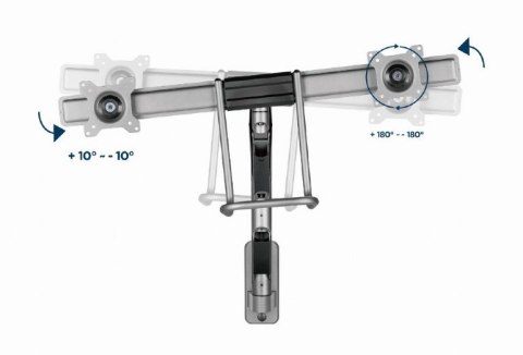 Uchwyt ścienny na 2 monitory 17-32 cali 8kg Uchwyt ścienny na 2 monitory 17-32 cali 8kg