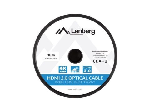 Kabel HDMI M/M v2. 10M czarny optyczny AOC Kabel HDMI M/M v2. 10M czarny optyczny AOC