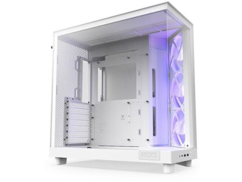 Obudowa H6 Flow RGB z oknem Biała Obudowa H6 Flow RGB z oknem Biała