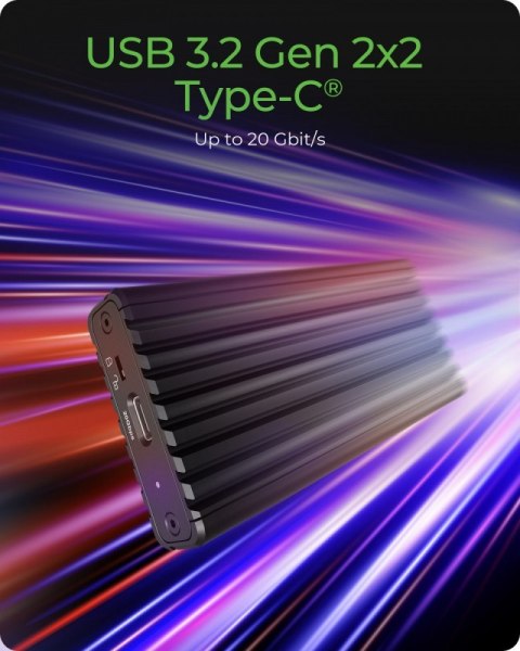 Obudowa IB-1917M-C32a NVMe USB 3.2 Gen 2x2, 20 Gbit/s Obudowa IB-1917M-C32a NVMe USB 3.2 Gen 2x2, 20 Gbit/s