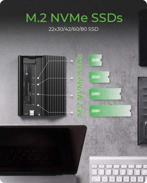 Obudowa IB-1917M-C32a NVMe USB 3.2 Gen 2x2, 20 Gbit/s Obudowa IB-1917M-C32a NVMe USB 3.2 Gen 2x2, 20 Gbit/s