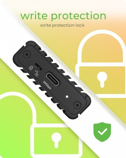 Obudowa IB-1917M-C32a NVMe USB 3.2 Gen 2x2, 20 Gbit/s Obudowa IB-1917M-C32a NVMe USB 3.2 Gen 2x2, 20 Gbit/s