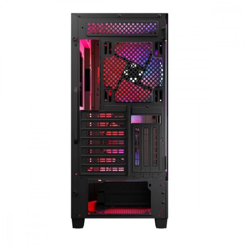 Obudowa komputerowa Siroco ARGB Flow Midi USB 3.0x2+Type-C Czarna Obudowa komputerowa Siroco ARGB Flow Midi USB 3.0x2+Type-C Czarna