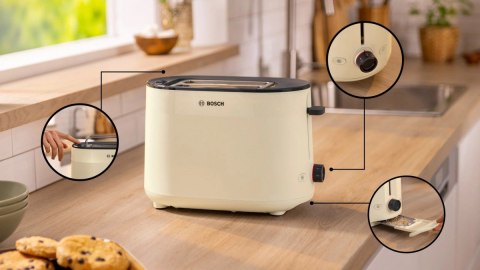 Toster MyMoment TAT2M127 beżowy Toster MyMoment TAT2M127 beżowy