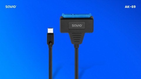Adapter USB-C 3.1 Gen 1 (M) - SATA (F) do dysków 2.5 cala, AK-69 Adapter USB-C 3.1 Gen 1 (M) - SATA (F) do dysków 2.5 cala, AK-69