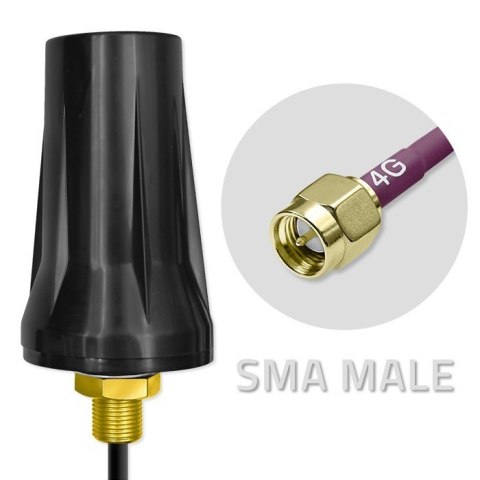 Antena 4G LTE DUAL | 7dBi | dookólna | Zewnętrzna Antena 4G LTE DUAL | 7dBi | dookólna | Zewnętrzna