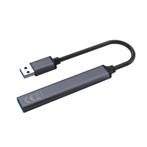 Hub 4 porty USB-A - 3 x USB-A 2.0, 1 x USB-A 3.0, 5 Gbps, Aluminium, AK-70 Hub 4 porty USB-A - 3 x USB-A 2.0, 1 x USB-A 3.0, 5 Gbps, Aluminium, AK-70