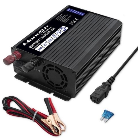 Inteligentna ładowarka do akumularów LiFePO4 AGM GEL SLA | 30A | 12V Inteligentna ładowarka do akumularów LiFePO4 AGM GEL SLA | 30A | 12V