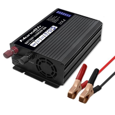 Inteligentna ładowarka do akumularów LiFePO4 AGM GEL SLA | 30A | 12V Inteligentna ładowarka do akumularów LiFePO4 AGM GEL SLA | 30A | 12V