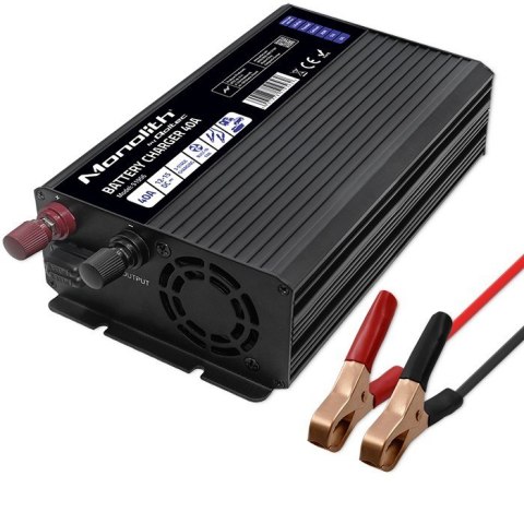 Inteligentna ładowarka do akumulatorów LiFePO4 AGM GEL SLA | 40A | 12V Inteligentna ładowarka do akumulatorów LiFePO4 AGM GEL SLA | 40A | 12V