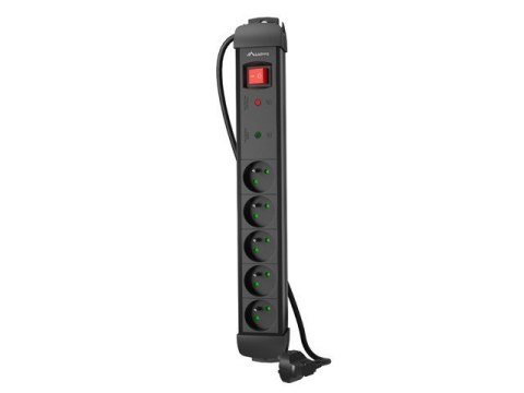 Listwa zasilająca 1,5m 5x230V SP1-05E-0150-BK Listwa zasilająca 1,5m 5x230V SP1-05E-0150-BK