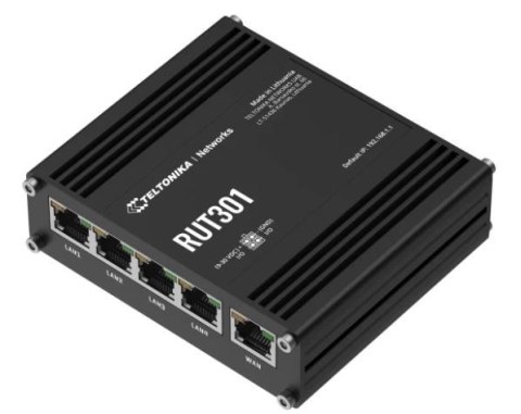 Router RUT301 4xLAN, 1xWAN, USB 2.0, 2xDI, 2xDO Router RUT301 4xLAN, 1xWAN, USB 2.0, 2xDI, 2xDO