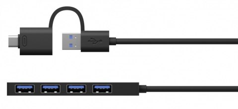 Hub IB-HUB1424-C3 4-Port USB Typ-A, złącze Typ-C/A Hub IB-HUB1424-C3 4-Port USB Typ-A, złącze Typ-C/A