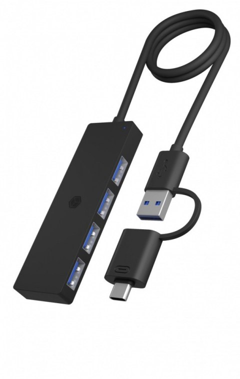 Hub IB-HUB1424-C3 4-Port USB Typ-A, złącze Typ-C/A Hub IB-HUB1424-C3 4-Port USB Typ-A, złącze Typ-C/A