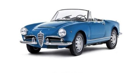 Model plastikowy Alfa Romeo Giulia 1600 Spider 1/24 Model plastikowy Alfa Romeo Giulia 1600 Spider 1/24