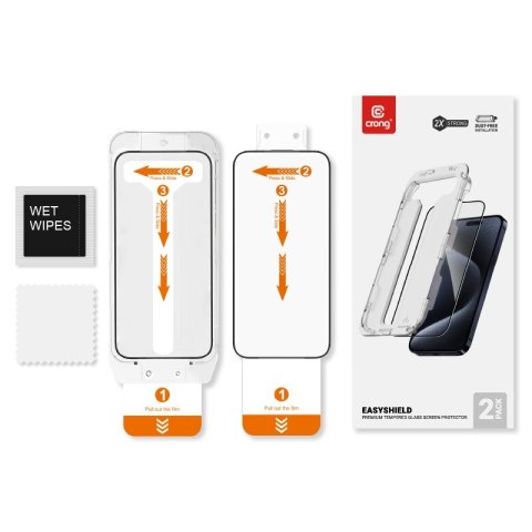 Szkło hartowane EasyShield 2-Pack - iPhone 16 Plus / iPhone 15 Plus (2 sztuki) Szkło hartowane EasyShield 2-Pack - iPhone 16 Plus / iPhone 15 Plus (2 sztuki)